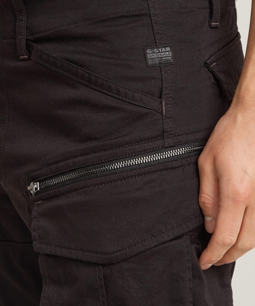 G-STAR(ジースター)の「ROVIC ZIP REGULAR SHORT/ジップディテールカーゴショートパンツ(その他パンツ・メンズ・ダークオリーブ/ダークブラック・32inch/30inch/28inch/34inch/36inch)」の6枚目の写真