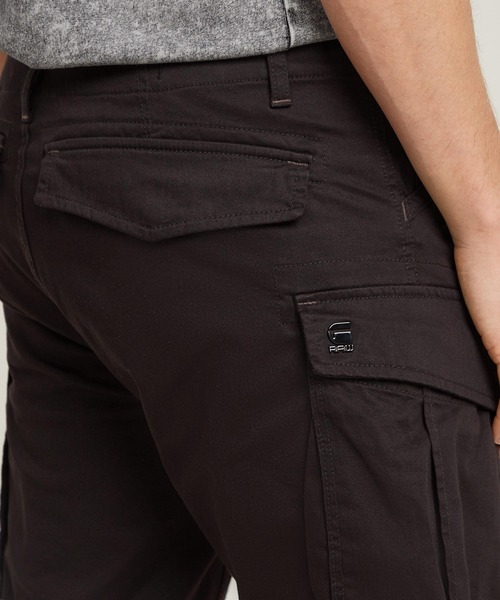 G-STAR(ジースター)の「ROVIC ZIP REGULAR SHORT/ジップディテールカーゴショートパンツ(その他パンツ・メンズ・ダークオリーブ/ダークブラック・32inch/30inch/28inch/34inch/36inch)」の7枚目の写真
