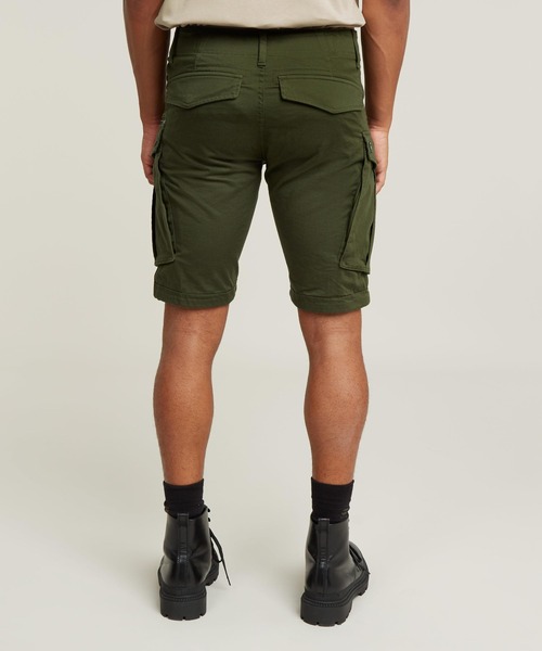 G-STAR(ジースター)の「ROVIC ZIP REGULAR SHORT/ジップディテールカーゴショートパンツ(その他パンツ・メンズ・ダークオリーブ/ダークブラック・32inch/30inch/28inch/34inch/36inch)」の9枚目の写真