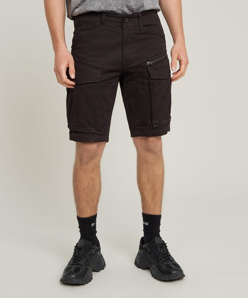 G-STAR(ジースター)の「ROVIC ZIP REGULAR SHORT/ジップディテールカーゴショートパンツ(その他パンツ・メンズ・ダークオリーブ/ダークブラック・32inch/30inch/28inch/34inch/36inch)」の4枚目の写真