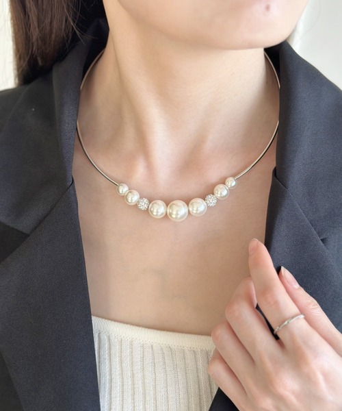 Louis Golay 南洋パール　チョーカーネックレス、ブレスレット2点セット Louis Golay 南洋パール チョーカーネックレス、ブレスレット2点