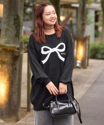 RODEO CROWNS WIDE BOWL | Ribbonニットチュニックワンピース(ワンピース)