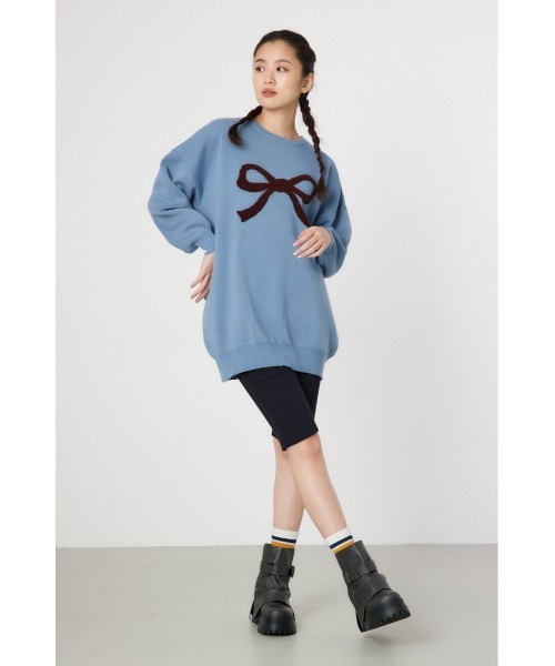 RODEO CROWNS WIDE BOWL（ロデオクラウンズワイドボウル）の「Ribbonニットチュニックワンピース（ワンピース・レディース・サックスブルー/ブラック/ピンク・FREE）」の22枚目の写真