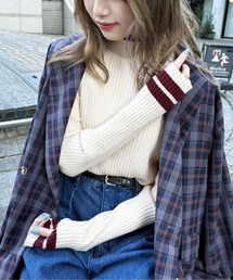G9642.43*ダブルネーム☆ニット☆セーター☆2点セット☆まとめ売り☆F JIGGYS SHOP セーター ニット ビッグワッフル編みタートルネック