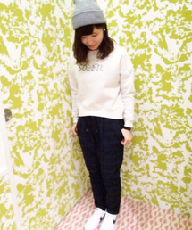 earth music&ecology | 裏毛グラフィックドロップショルダープルオーバー(Tシャツ/カットソー)