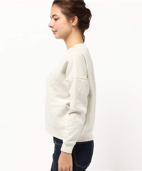 earth music&ecology（アースミュージックアンドエコロジー）の「裏毛グラフィックドロップショルダープルオーバー（Tシャツ/カットソー・レディース・杢グレー/オートミール/ネイビー・FREE）」の5枚目の写真