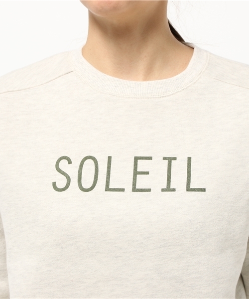 earth music&ecology（アースミュージックアンドエコロジー）の「裏毛グラフィックドロップショルダープルオーバー（Tシャツ/カットソー・レディース・杢グレー/オートミール/ネイビー・FREE）」の7枚目の写真