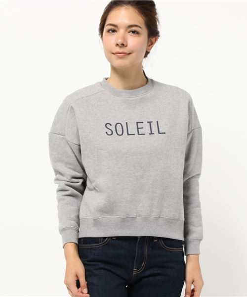 earth music&ecology（アースミュージックアンドエコロジー）の「裏毛グラフィックドロップショルダープルオーバー（Tシャツ/カットソー・レディース・杢グレー/オートミール/ネイビー・FREE）」の13枚目の写真