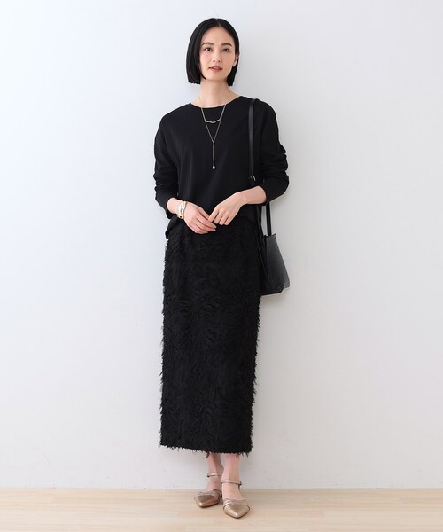 【キレイめ】ベーシックロングTシャツ（Tシャツ/カットソー）｜INDIVI（インディヴィ）