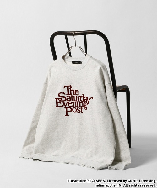 RAGEBLUE（レイジブルー）の「【THE SATURDAY EVENING POST】コラボ/オーバーサイズプリントスウェット（スウェット・メンズ・ホワイト系その他/レッド/ブラック/オフホワイト/ホワイト系その他2・MEDIUM/LARGE）」の3枚目の写真