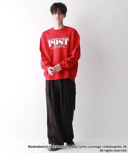 RAGEBLUE（レイジブルー）の「【THE SATURDAY EVENING POST】コラボ/オーバーサイズプリントスウェット（スウェット・メンズ・ホワイト系その他/レッド/ブラック/オフホワイト/ホワイト系その他2・MEDIUM/LARGE）」の14枚目の写真