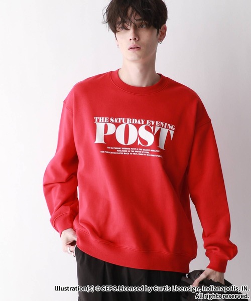 RAGEBLUE（レイジブルー）の「【THE SATURDAY EVENING POST】コラボ/オーバーサイズプリントスウェット（スウェット・メンズ・ホワイト系その他/レッド/ブラック/オフホワイト/ホワイト系その他2・MEDIUM/LARGE）」の15枚目の写真