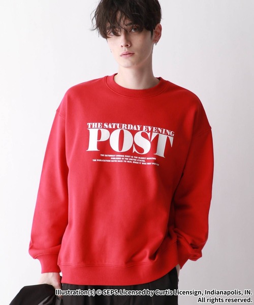 RAGEBLUE（レイジブルー）の「【THE SATURDAY EVENING POST】コラボ/オーバーサイズプリントスウェット（スウェット・メンズ・ホワイト系その他/レッド/ブラック/オフホワイト/ホワイト系その他2・MEDIUM/LARGE）」の16枚目の写真