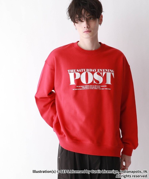 RAGEBLUE（レイジブルー）の「【THE SATURDAY EVENING POST】コラボ/オーバーサイズプリントスウェット（スウェット・メンズ・ホワイト系その他/レッド/ブラック/オフホワイト/ホワイト系その他2・MEDIUM/LARGE）」の17枚目の写真