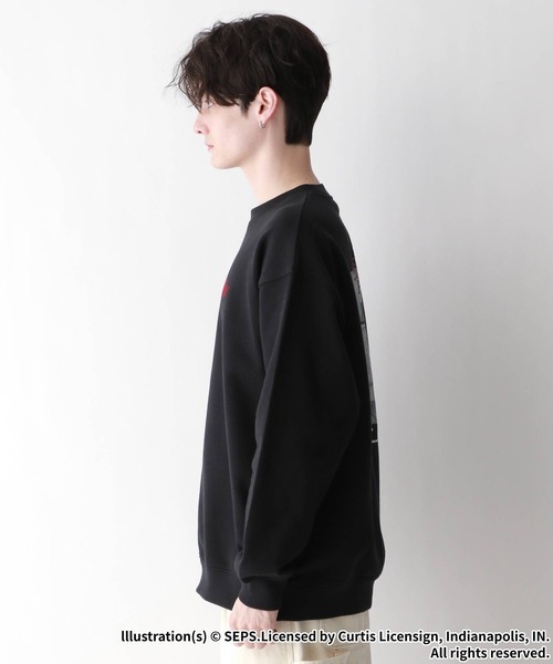 RAGEBLUE（レイジブルー）の「【THE SATURDAY EVENING POST】コラボ/オーバーサイズプリントスウェット（スウェット・メンズ・ホワイト系その他/レッド/ブラック/オフホワイト/ホワイト系その他2・MEDIUM/LARGE）」の18枚目の写真