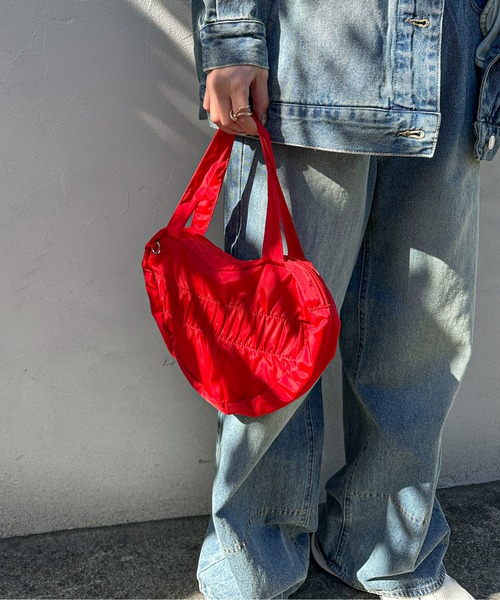 PILIT（ピリット）の「ハート ショルダーバッグ（ショルダーバッグ・レディース・ブラック/レッド・FREE）」の13枚目の写真