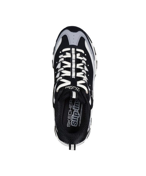 SKECHERS（スケッチャーズ）の「スケッチャーズ ハンズフリースリップインズ ディライツ スムース ノスタルジア（スニーカー・レディース・ブラック×グレー/ナチュラル・22.5cm/23cm/23.5cm/24cm/24.5cm）」の3枚目の写真