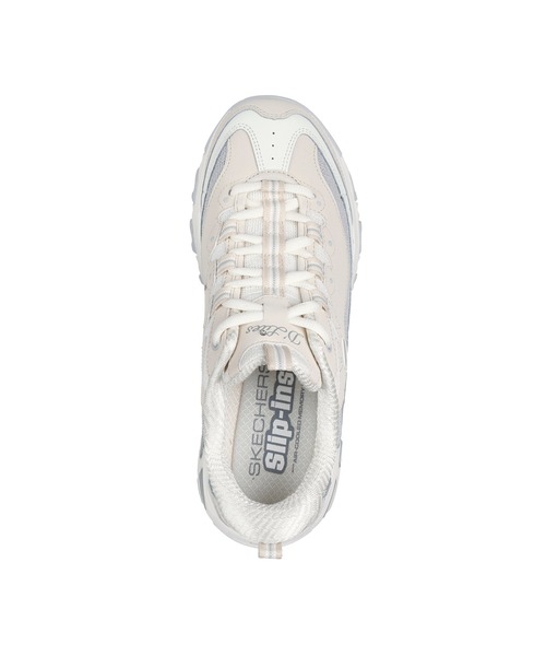 SKECHERS（スケッチャーズ）の「スケッチャーズ ハンズフリースリップインズ ディライツ スムース ノスタルジア（スニーカー・レディース・ブラック×グレー/ナチュラル・22.5cm/23cm/23.5cm/24cm/24.5cm）」の7枚目の写真
