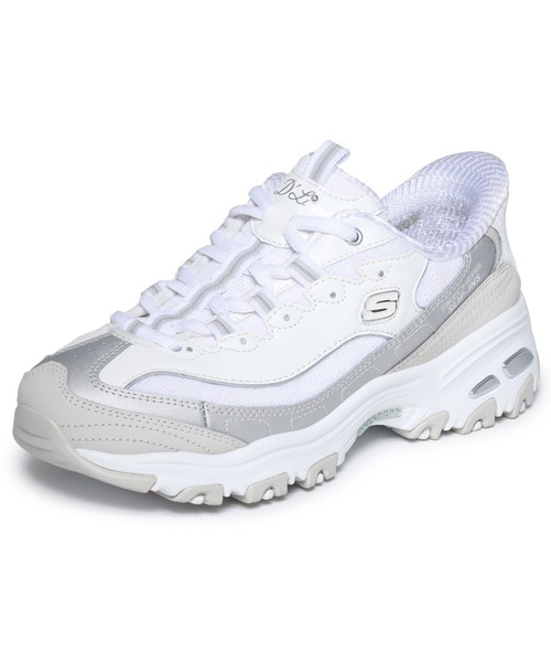 SKECHERS（スケッチャーズ）の「スケッチャーズ ハンズフリースリップインズ ディライツ スムース ノスタルジア（スニーカー・レディース・ブラック×グレー/ナチュラル・22.5cm/23cm/23.5cm/24cm/24.5cm）」の14枚目の写真