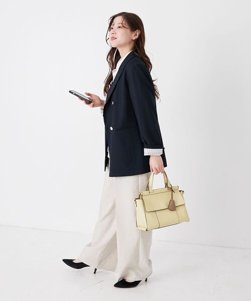 le.coeur blanc（ルクールブラン）の「ダブルブレストジャケット（その他アウター・レディース・ネイビー/モカ・38）」の22枚目の写真