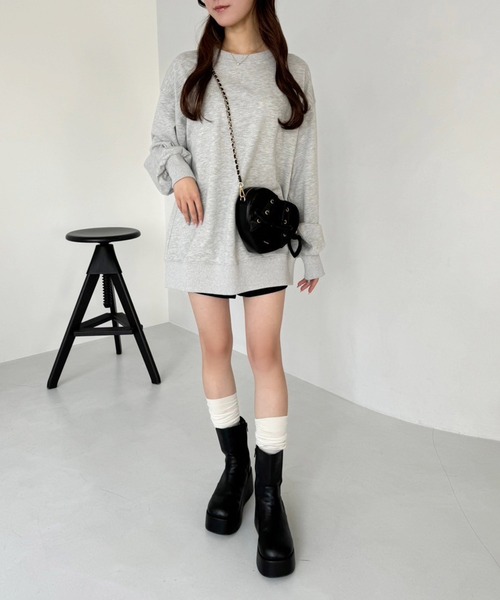 one after another NICE CLAUP(ワンアフターアナザーナイスクラップ)の「レースアップハートバッグ(ショルダーバッグ・レディース・ピンク/アイボリー/ブラック・FREE)」の11枚目の写真