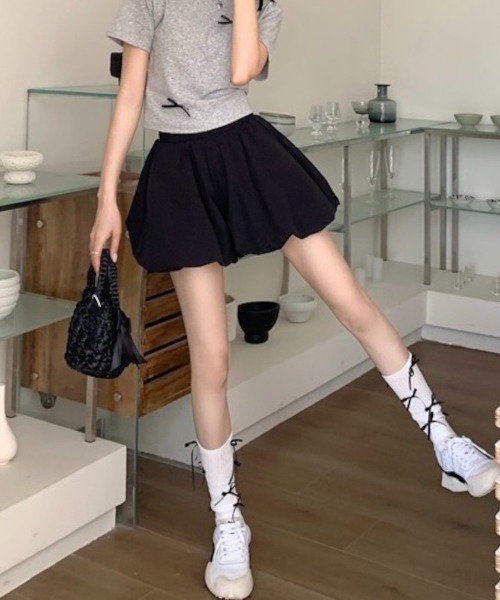 LADY LIKE(レディライク)の「バルーンミニスカート(スカート・レディース・ホワイト/ブラック・M)」の21枚目の写真