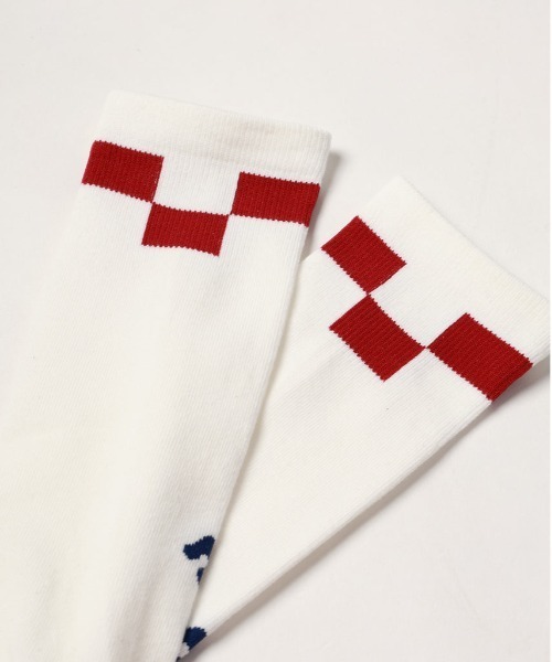 Jieda（ジエダ）の「FOOT BALL SOCKS（ソックス/靴下・メンズ・シルバー/ホワイト/ブラック・FREE）」の4枚目の写真
