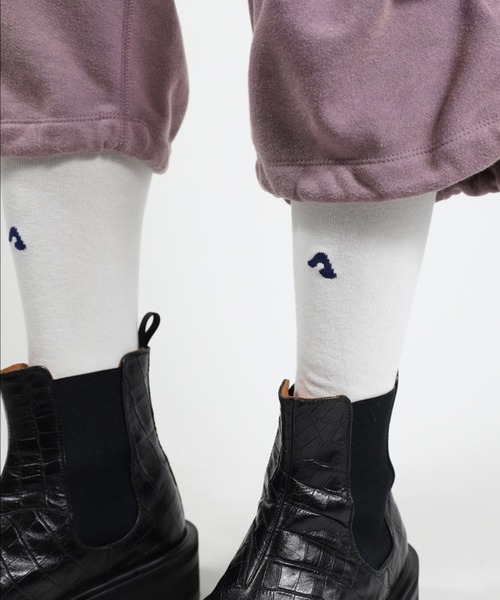 Jieda（ジエダ）の「FOOT BALL SOCKS（ソックス/靴下・メンズ・シルバー/ホワイト/ブラック・FREE）」の12枚目の写真