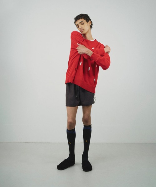 Jieda（ジエダ）の「FOOT BALL SOCKS（ソックス/靴下・メンズ・シルバー/ホワイト/ブラック・FREE）」の16枚目の写真