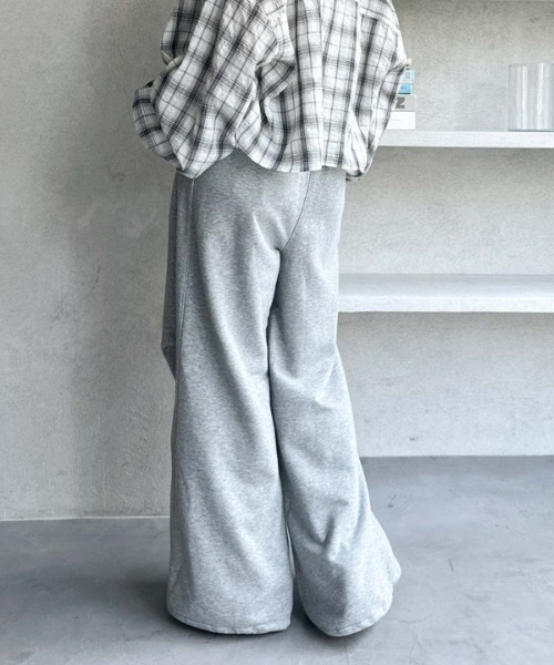 archives（アルシーヴ）の「サイドタックワイドスウェットパンツ（スウェットパンツ・レディース・アイボリー/グレー・MEDIUM）」の21枚目の写真