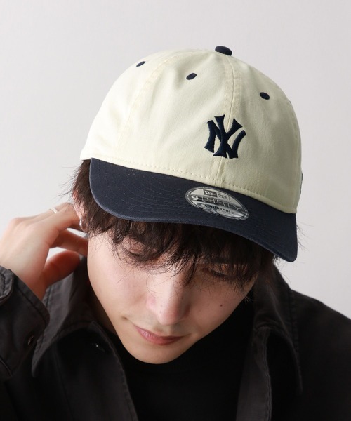 NEW ERA(ニューエラ)の「【NEW ERA】別注/930MLB/2トーンロゴキャップ(キャップ・メンズ・グリーン/ネイビー/ブラック・FREE)」の3枚目の写真