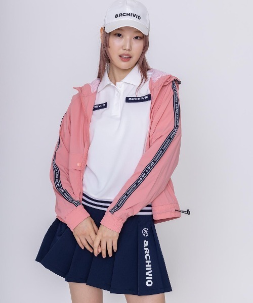 archivio(アルチビオ)の「<LADIES>ライン切替UV冷感ポロシャツ(ポロシャツ・レディース・ホワイト/ネイビー/ピンク・L/M/S)」の21枚目の写真