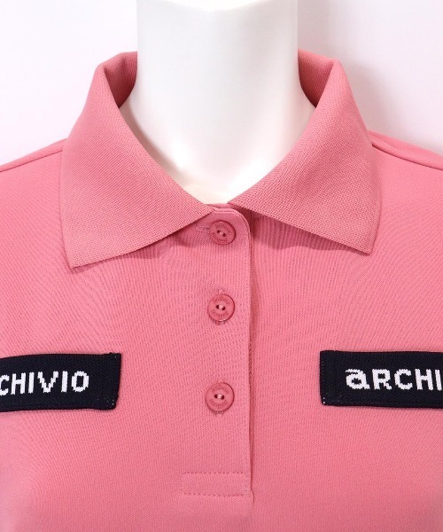 archivio(アルチビオ)の「<LADIES>ライン切替UV冷感ポロシャツ(ポロシャツ・レディース・ホワイト/ネイビー/ピンク・L/M/S)」の8枚目の写真