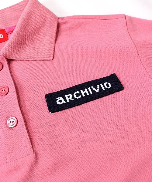 archivio(アルチビオ)の「<LADIES>ライン切替UV冷感ポロシャツ(ポロシャツ・レディース・ホワイト/ネイビー/ピンク・L/M/S)」の9枚目の写真