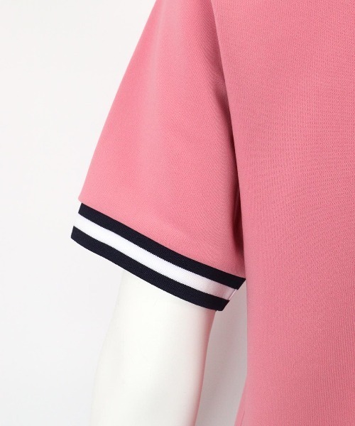 archivio(アルチビオ)の「<LADIES>ライン切替UV冷感ポロシャツ(ポロシャツ・レディース・ホワイト/ネイビー/ピンク・L/M/S)」の10枚目の写真