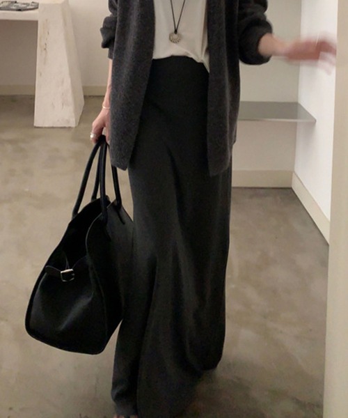 meJane（ミージェーン）の「Aライン スウェットロングスカート（スカート・レディース・グレー/チャコールグレー・M/L）」の22枚目の写真