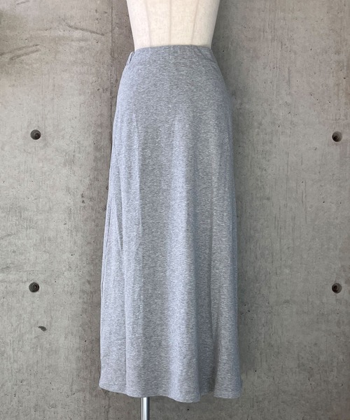 meJane（ミージェーン）の「Aライン スウェットロングスカート（スカート・レディース・グレー/チャコールグレー・M/L）」の6枚目の写真