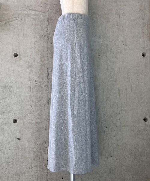 meJane（ミージェーン）の「Aライン スウェットロングスカート（スカート・レディース・グレー/チャコールグレー・M/L）」の5枚目の写真