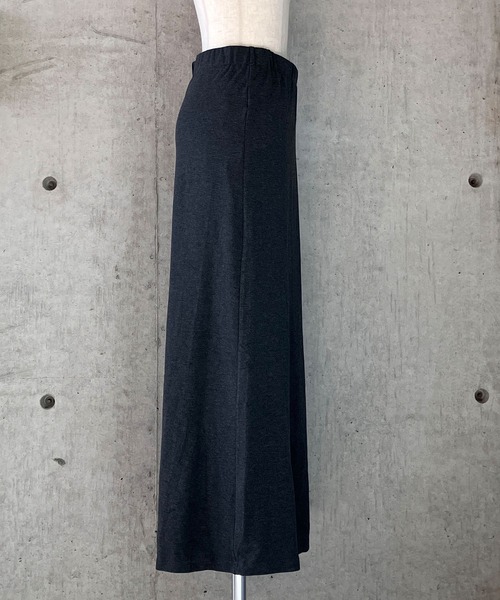 meJane（ミージェーン）の「Aライン スウェットロングスカート（スカート・レディース・グレー/チャコールグレー・M/L）」の7枚目の写真