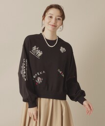 スウェット エンブロイダリー」に該当するトップスファッション