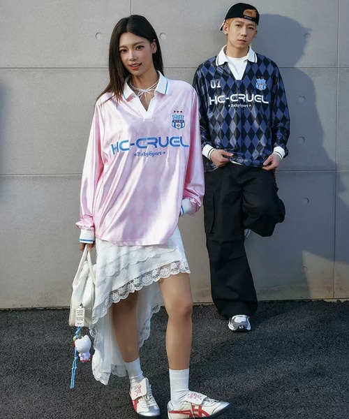 HARSH AND CRUEL ジャケット シャツ プリント 男女兼用 大人気 HARSH AND CRUEL(ハーシュアンドクルーエル)のメンズ Tシャツ
