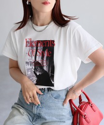 フォトプリントロゴTシャツ