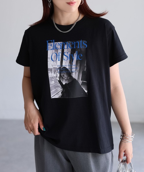 セール】フォトプリントロゴTシャツ（Tシャツ/カットソー