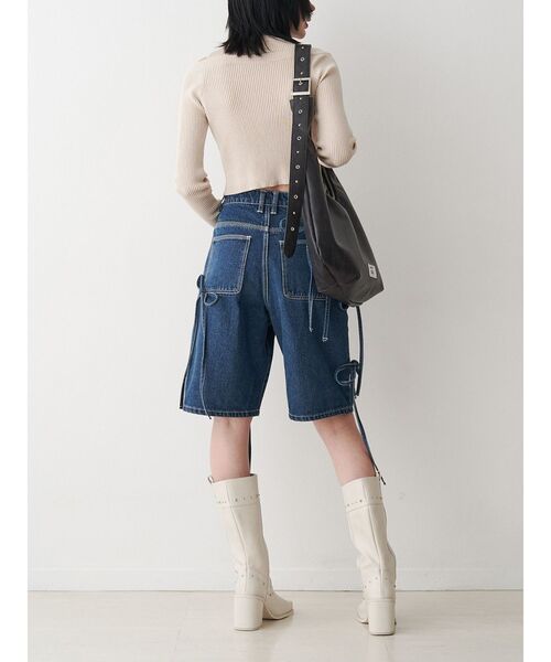 jouetie（ジュエティ）の「カットアウトジップニット（ニット/セーター・レディース・アイボリー/ピンク/ブラック・MEDIUM）」の7枚目の写真