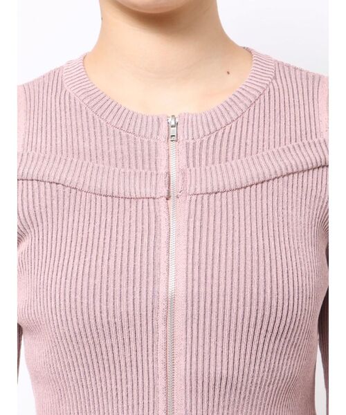 jouetie（ジュエティ）の「カットアウトジップニット（ニット/セーター・レディース・アイボリー/ピンク/ブラック・MEDIUM）」の20枚目の写真