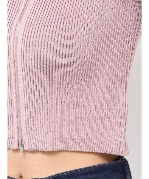 jouetie（ジュエティ）の「カットアウトジップニット（ニット/セーター・レディース・アイボリー/ピンク/ブラック・MEDIUM）」の22枚目の写真