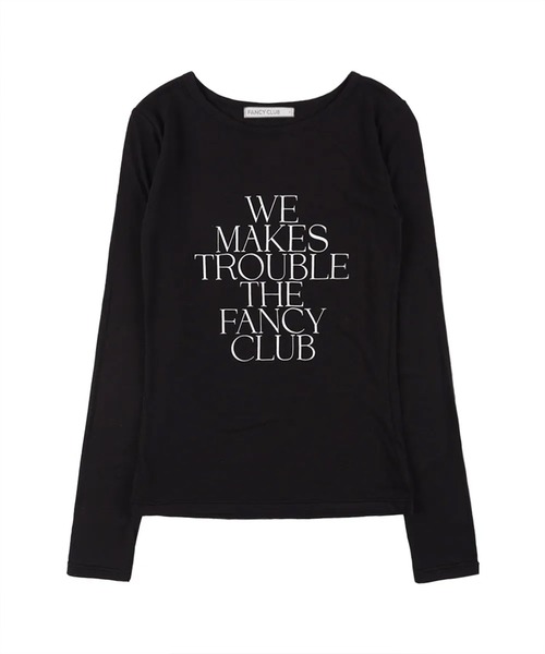 tシャツ A'GEM/9 × .kom 「 FANCY CLUB/ファンシークラブ」 WE MAKES TROUBLE LONG SLEEVE/メイク A'GEM/9 × .kom 『 FANCY CLUB/ファンシークラブ』 WE MAKES
