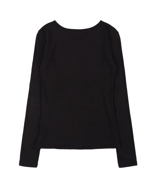FANCY CLUB(ファンシークラブ)の「A'GEM/9 × .kom 『 FANCY CLUB/ファンシークラブ』 WE MAKES TROUBLE LONG SLEEVE/メイクトラブル長袖カットソー(Tシャツ/カットソー・レディース・アイボリー/ブラック・FREE)」の9枚目の写真