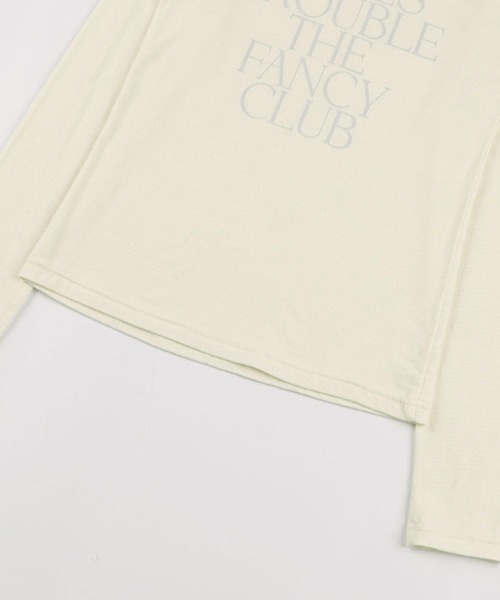 FANCY CLUB(ファンシークラブ)の「A'GEM/9 × .kom 『 FANCY CLUB/ファンシークラブ』 WE MAKES TROUBLE LONG SLEEVE/メイクトラブル長袖カットソー(Tシャツ/カットソー・レディース・アイボリー/ブラック・FREE)」の14枚目の写真