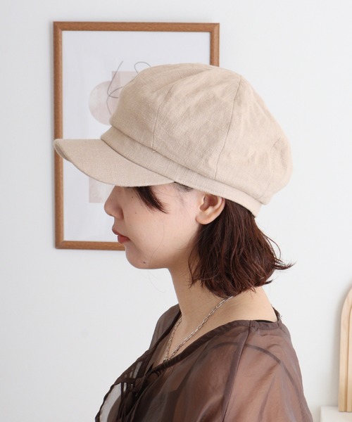 Sense of Grace（センスオブグレース）の「綿麻素材 キャスケット（キャスケット・メンズ・ピンク/ホワイト/ベージュ/ブラック/グレー・FREE）」の14枚目の写真